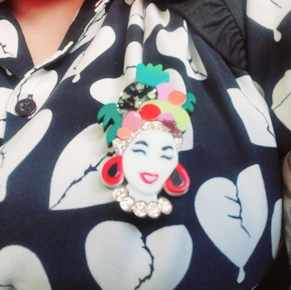 Pinup Acrylic Brooches